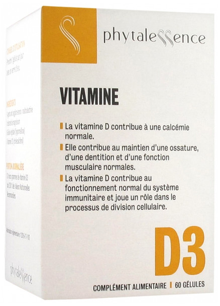 Phytalessence Vitamin D3 60 Capsules