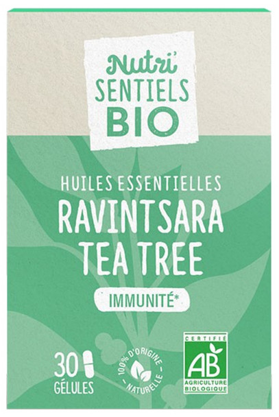 Vitavea Nutri'SENTIELS BIO Ravintsara Tea Tree Essential Oils 30 Capsules