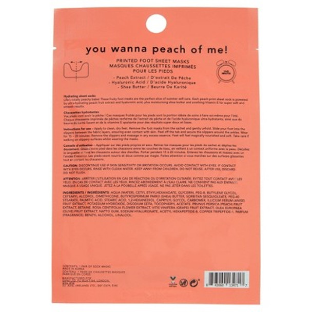 Holler and Glow You Wanna Peach of Me Refreshing Foot Mask - 0.6 fl oz