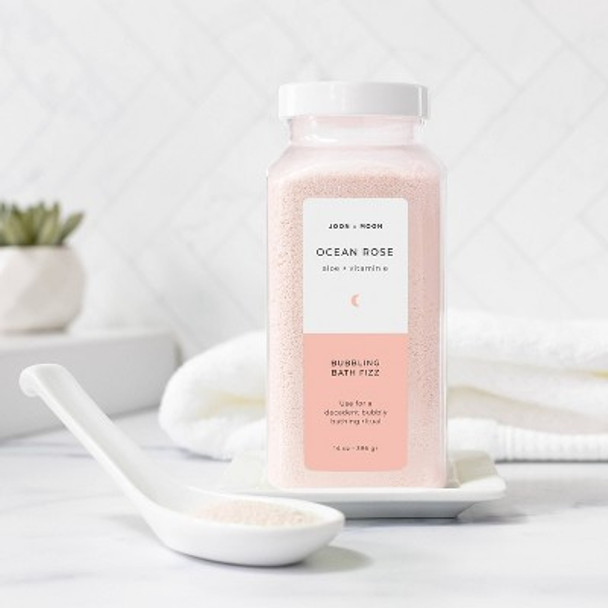 Joon X Moon Ocean Rose Bubbling Bath Fizz - 14oz
