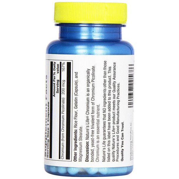 Nature's Life Chromium 200 mcg | 250 ct