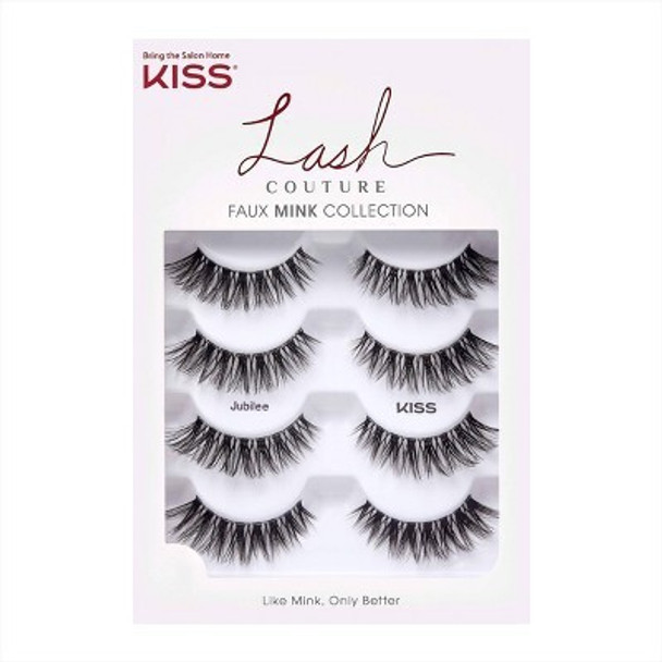 KISS Lash Couture Faux Mink Collection False Eyelashes - Jubilee - 4 Pairs