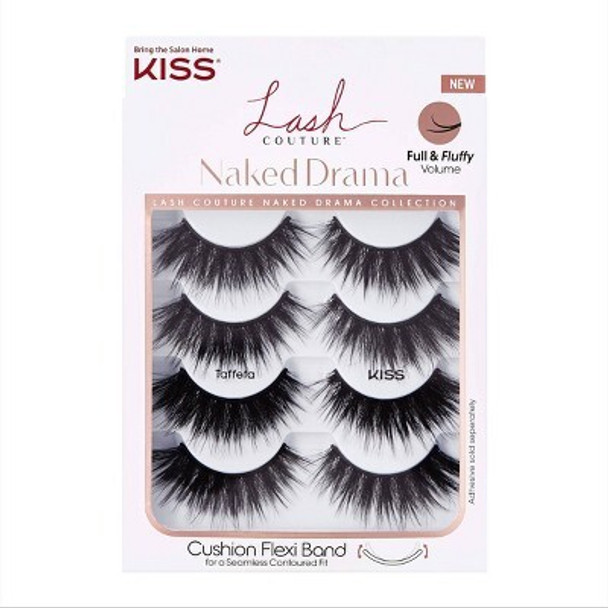 KISS Lash Couture Naked Drama Collection Fake Eyelashes - Taffeta - 4 Pairs