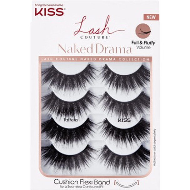 KISS Lash Couture Naked Drama Collection Fake Eyelashes - Taffeta - 4 Pairs