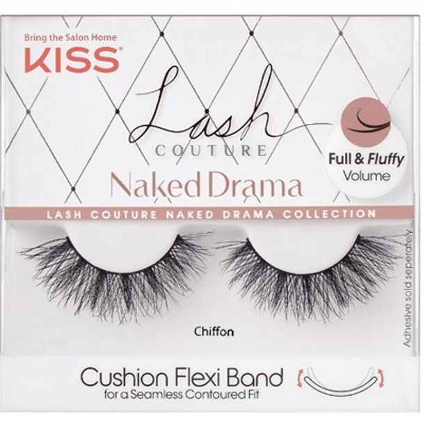 KISS Lash Couture Naked Drama Fake Eyelashes - Chiffon - 1 Pair