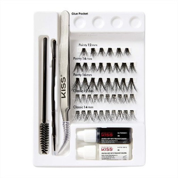 KISS Products 3D DIY Faux Extensions False Eyelashes Mapping Kit - 42ct