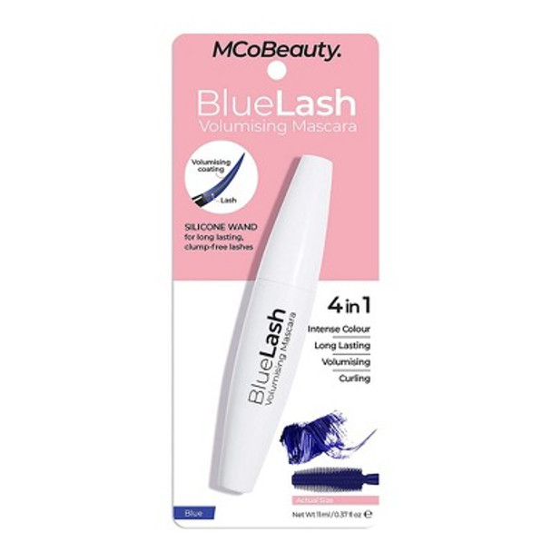 MCoBeauty BlueLash Volumising Mascara - Eye Makeup Mascara - Blue - 0.37 oz