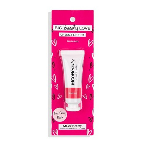 MCoBeauty Big Beauty Love Cheek and Lip Tint - Lip Makeup - Blush Red - 0.33 oz