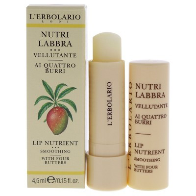 Lip Nutrient - Four Butters by LErbolario for Unisex - 0.15 oz Lip Balm
