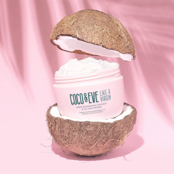 Coco & Eve Like a Virgin Hair Masque - Coconut & Fig Hair Mask for Dry Damaged hair with Shea Butter & Argan Oil for Hair Repair & Hydration | Deep Conditioning Mask Hair Treatment