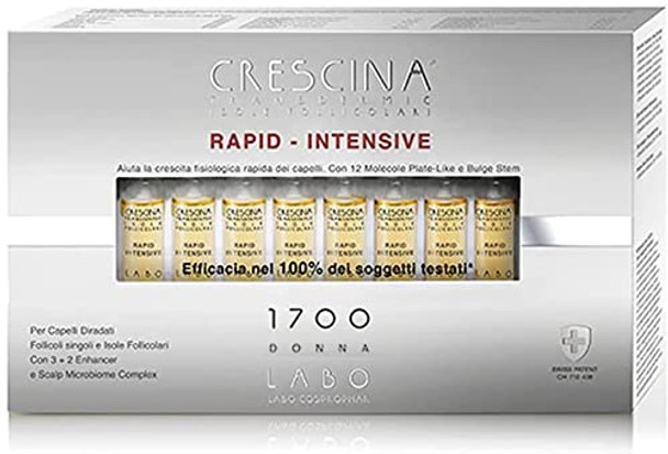 Crescina Transdermic RAPID-INTENSIVE 1700 Woman 20 Hair Growth Vials