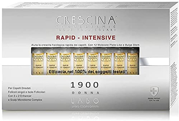 Crescina Transdermic RAPID-INTENSIVE 1900 Woman 20 Hair Growth Vials