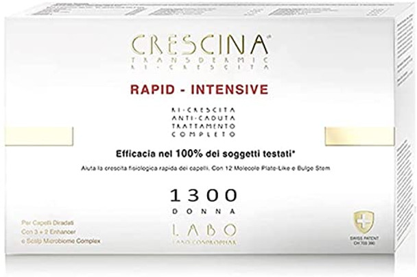 Crescina Transdermic RAPID-INTENSIVE 1300 Woman 10+10 Hair Growth Vials