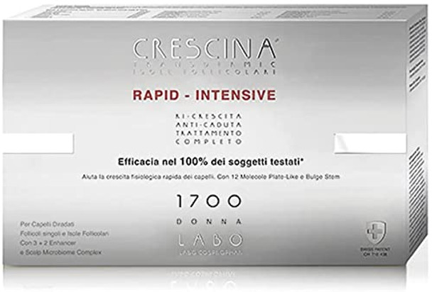 Crescina Transdermic RAPID-INTENSIVE 1700 Woman 10+10 Hair Growth Vials