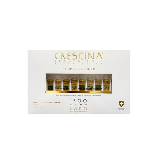 CRESCINA Plate Like Complex PLC12 BULGE STEM Hair Re-Growth Treatment 1300 MAN 20 Vials