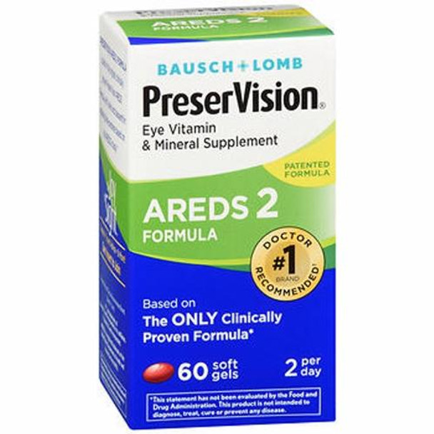Bausch + Lomb Preservision Areds 2 Formula Soft Gels 60 Softgels By Bausch And Lomb