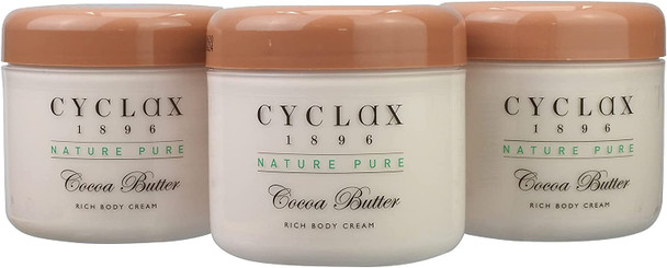 Cyclax Nature Pure Cocoa Butter Rich Body Cream 300ml (Pack of 3)