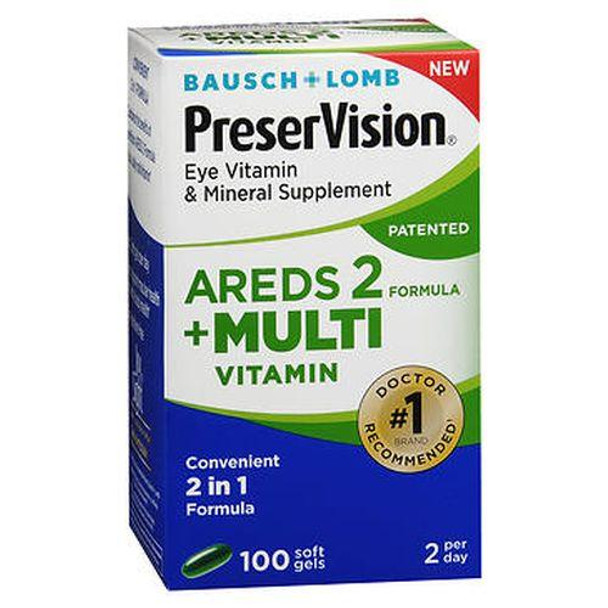 Bausch + Lomb Preservision Eye Vitamin & Mineral Supplement Softgels 100 Tabs By Bausch And Lomb
