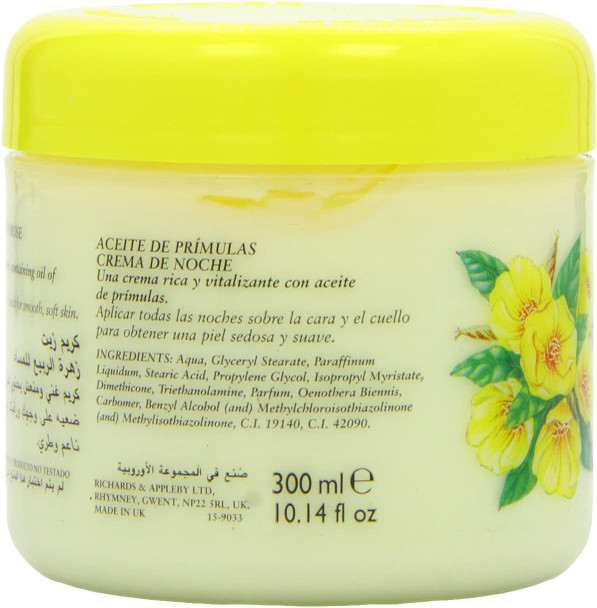 cyclax nature pure oil of evening primrose night cream 300ml jar