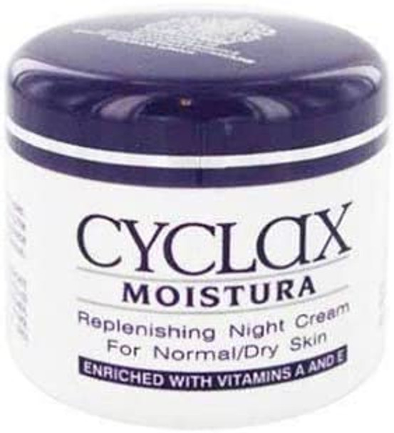 THREE PACKS of Cyclax Moistura Replenishing Night Cream For Normal/Dry Skin 50g