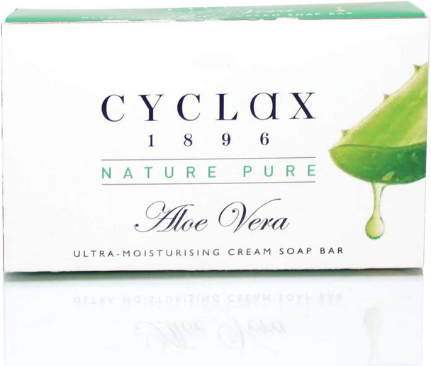 Cyclax Aloe Vera Ultra-Moisturising Cream Soap Bar, 90g