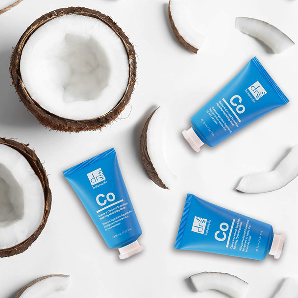 Dr Botanicals The Apothecary Collection Cocoa & Coconut Superfood Reviving Hydrating Mask (30 ml / 1.01 fl oz), Blue