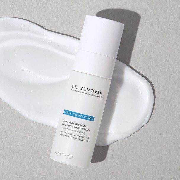 Dr. Zenovia Aloe Vera Blemish Soothing Moisturizer Lotion - Aloe Vera Gel For Face - Face Moisturizer For Redness, Texture, Acne, Tone - Aloe Vera Gel for Skin Dr. Zenovia Aloe Vera Blemish Soothing Moisturizer Lotion - Aloe Vera Gel For Face - Face Moisturizer For Redness, Texture, Acne, Tone - Aloe Vera Gel for Skin