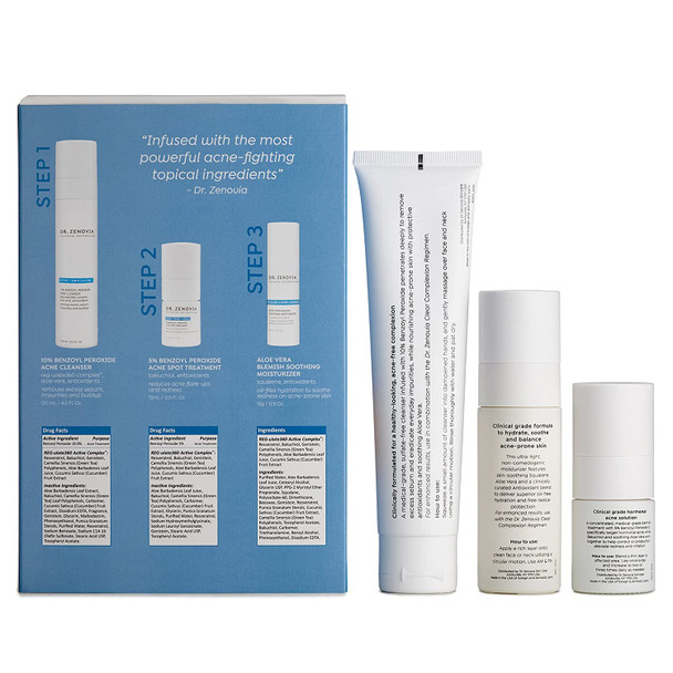 Clear Complexion Acne Kit - Hormonal Acne Treatment - Benzoyl Peroxide Skin Care Kit