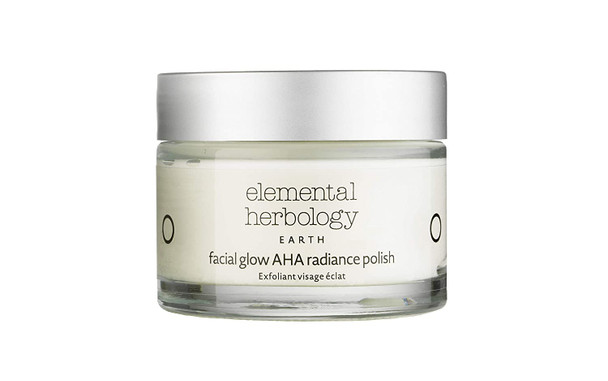 Elemental Herbology Facial Glow AHA Radiance Polish, 1.7 Fl Oz- For All skin types as a weekly treatment, especially dull skin, uneven skin tone, blackheads, pigmentation