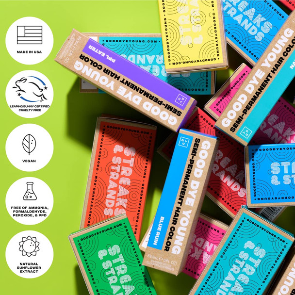 Good Dye Young Streaks and Strands Semi Perm Dye (Encore) with Lightening Kit - 2 oz