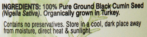 Amazing Herbs Premium Ground Black Cumin Seeds - Finely Ground Nigella Sativa, Gluten Free, Non GMO, Supports Cardiovascular Function & Preserves Digestive Health - 16 Oz