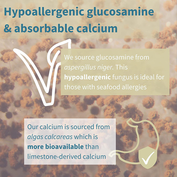 Omegaflex Duo Glucosamine, Algae Calcium & High Strength Omega-3 Fish Oil for Joints & Bones, 60 + 30 Capsules