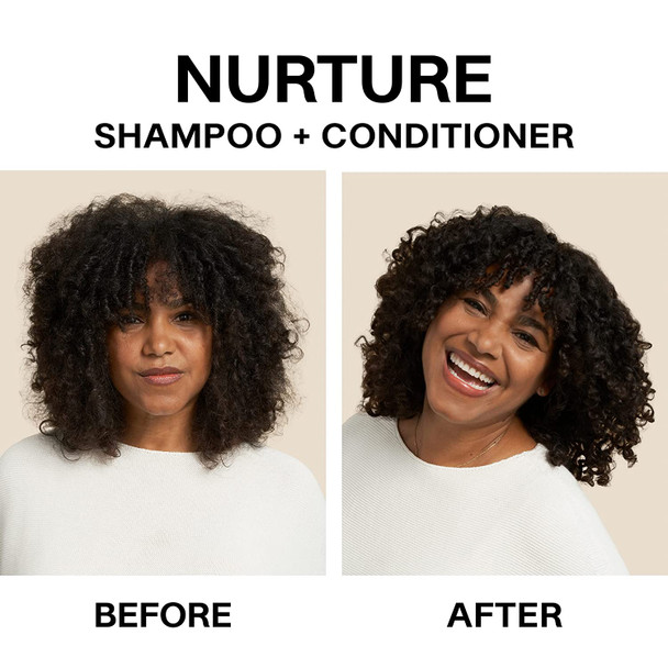 JVN Nurture Hydrating Conditioner, Moisturizing Conditioner for All Hair Types, Detangles & Softens Hair, Made with Clean Hemisqualane (10 Fl Oz)