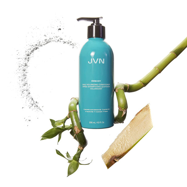 JVN Embody Volumizing Conditioner, Clean, Volume-boosting Conditioner for All Hair Types, Adds Fullness and Restores Shine, Sulfate Free (10 Fl Oz)