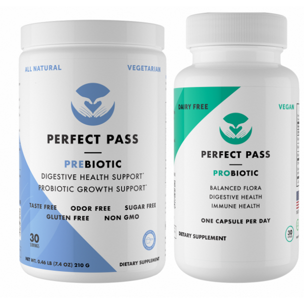 Perfect Pass Prebiotic and Probiotic Combo Pack