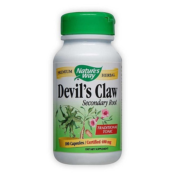 Devil's Claw 480 mg Thumbnail Alternate Bottle View Devil's Claw 480 mg Thumbnail Alternate Bottle View Nature's Way Devil's Claw 480 mg