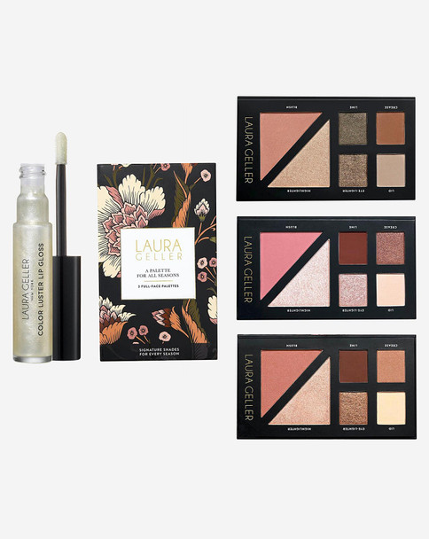 Laura Geller Palette For All Seasons & Lip Gloss Set