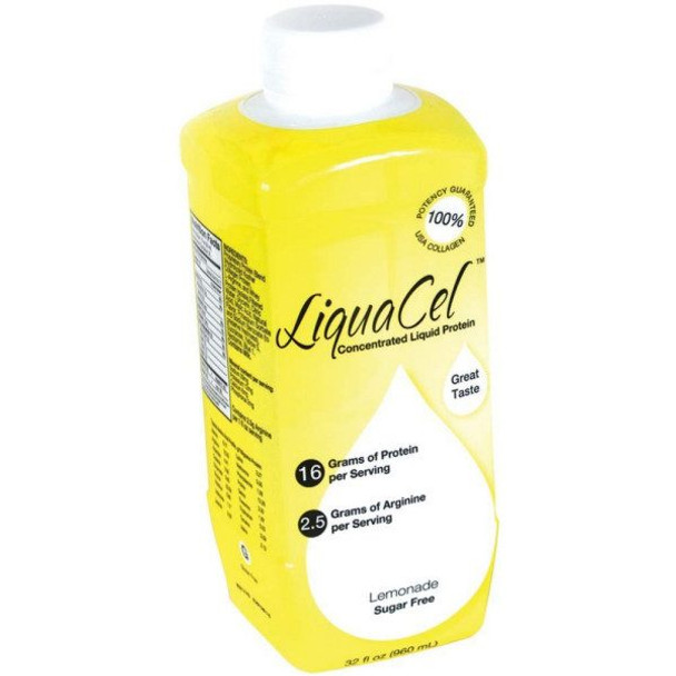 Liquacel Concentrated Liquid Protein, Sugar Free Lemonade 32 oz (1 Pack)