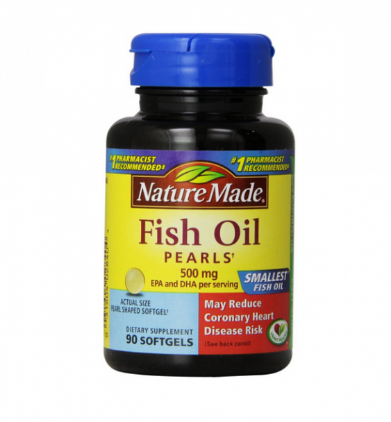 Nature Made Omega-3 Pearls, 500 mg Softgels 90 ea (1 Pack)