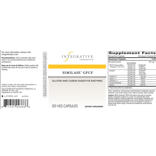 Similase Gfcf 120 Count - Integrative Therapeutics