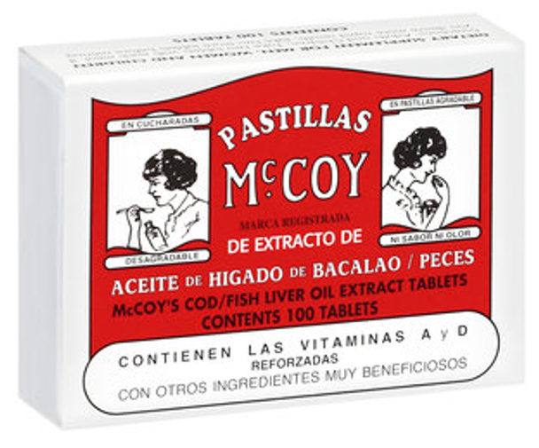 Pastillas McCoy Cod/Fish Liver Oil Extract Tabs (1 Pack)
