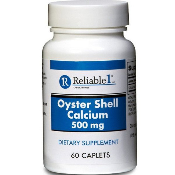 Reliable 1 Oyster Shell Calcium 500 mg Caplets 60 ea (1 Pack)