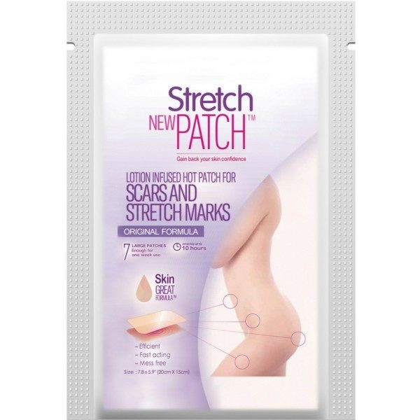 Stretchpatch Original Formula, Lotion Infused Hot Patch For Scars And Stretch Marks, 7 Ea (20 X 15Cm) (1 Pack)