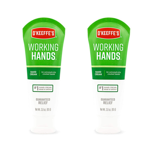 O'Keeffe's Working Hands Hand Cream, 3 ounce Tube, (Pack of 2), K0290007