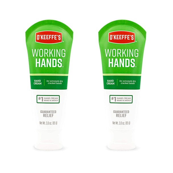 O'Keeffe's Working Hands Hand Cream, 3 ounce Tube, (Pack of 2), K0290007