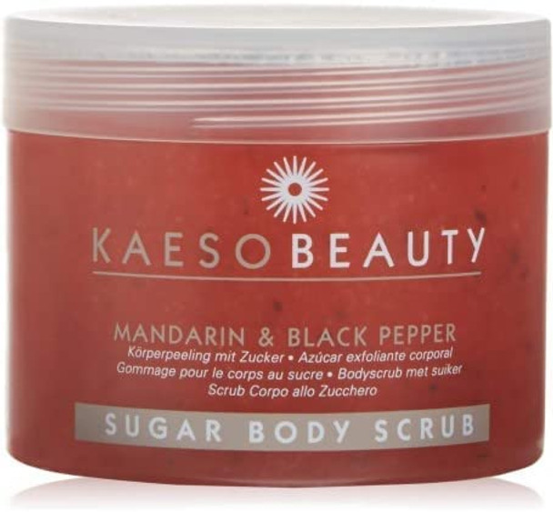 Kaeso Beauty Mandarin & Black Pepper Sugar Body Scrub (450ml)