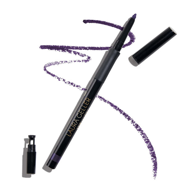 LAURA GELLER NEW YORK Inkcredible Precise Gel Waterproof Smudge-proof Eyeliner Pencil with Built in Sharpener, Deep Purple