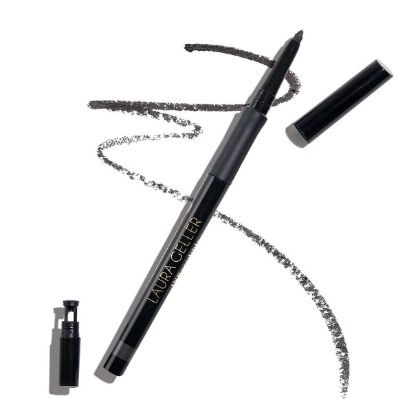 LAURA GELLER NEW YORK Inkcredible Precise Gel Waterproof Smudge-proof Eyeliner Pencil with Built in Sharpener, Graphite