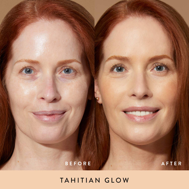 LAURA GELLER NEW YORK Baked Face & Body Frosting 3 Oz Tahitian Ginger Bronzer Powder + Full Face Powder Makeup Brush - Even Application and Blending