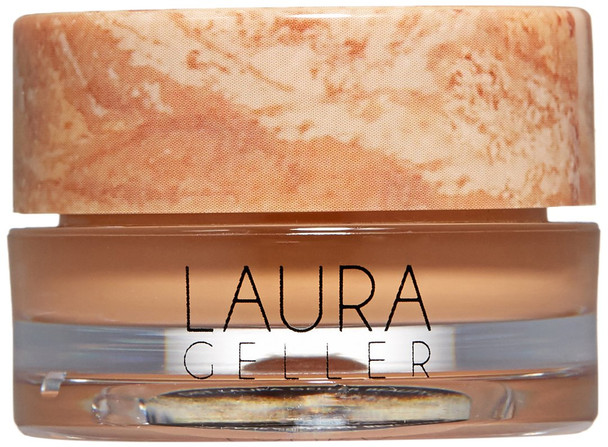 LAURA GELLER NEW YORK Baked Radiance Weightless Cream Concealer, Full Coverage Color Correcting Face Makeup with Velvet Finish, Tan